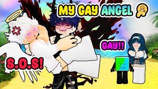 Reacting to Roblox Story | Roblox gay story ️‍| I RIZZ MY GUARDIAN ANGEL P2
