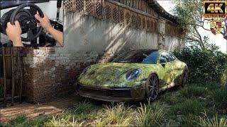 Rebuilding PORSHE 911 CARRERA S - Forza Horizon 5 - Thrustmaster T300RS Gameplay.