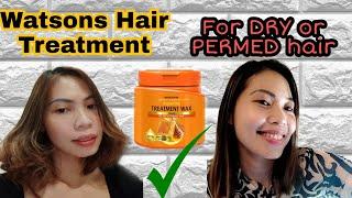 WATSONS REPAIRING  TREATMENT WAX #dryhairtreatment  #watson