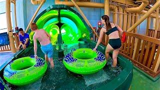 Racing Boats Water Slide at Great Wolf Lodge | Perryville, USA