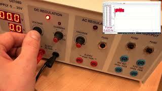 Ampēra spēks, kas darbojas uz savstarpēji paralēliem vadiem  - demonstrējums (Elektromagnētisms)