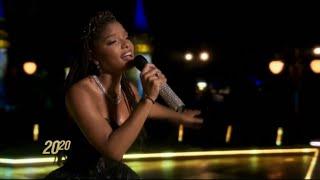 HALLE BAILEY - “CAN YOU FEEL THE LOVE TONIGHT” @Disney World 50th celebration VOCALS w/ Subtitles