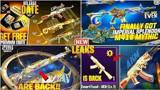 OMG  M416 IMPERIAL SPLENDOR IS HERE| NEW AKM DESSERT FOSSIL IS BACK| NEW PREMIUM CRATEPUBGM/BGMI