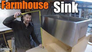 How To Build A Farm House Style Sink Cabinet | THE HANDYMAN |