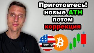Скоро рынки достигнут новых вершин. Биткоин прогноз, след.цель 115к$. Что будет с ETH и альткоинами?