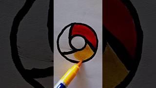 chrome logo art colour#chrome #logo #art #colors #simpleart #shorts