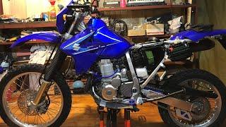 Suzuki DRZ 400 s, после легкой реставрации, первый запуск двигателя