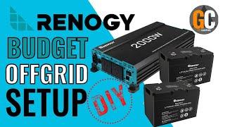 BUDGET Renogy Off Grid Lithium Setup in a Caravan! Easy DIY