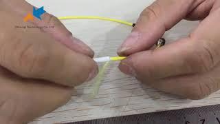 How to assemble FC connector of 2 0 3 0mm fiber optic patch cord