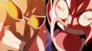 Luffy RED HAWK against Doflamingo - EPIC - One Piece Episode 698 [HD]