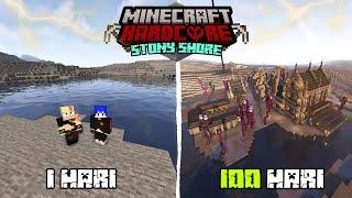 100 DAYS IN MINECRAFT HARDCORE STONY SHORE ONLY