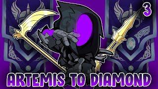 Artemis Main vs Pro Player | Brawlhalla Artemis Road to Diamond | Ranked Scythe + Lance Gameplay #3
