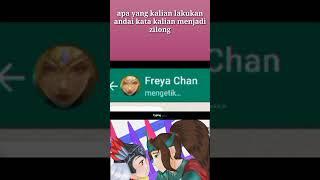 freya dan zilong kemesraan | ml funny animasi  mobile legends: bang bang #story #mlbb #shorts