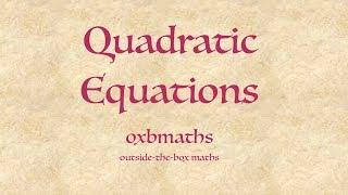 Quadratic Equations: Finding Roots (Alternative Approach)