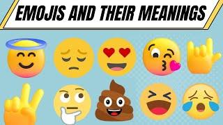 Emojis meaning | WhatsApp emoji meanings | Emojis and their meanings in English