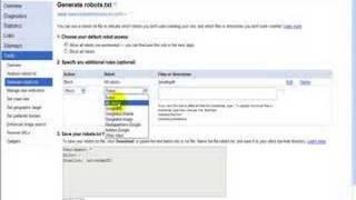 Use Google Webmaster Tools to Create a robots.txt File