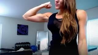 Brunette Flexing 130