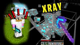 Trolling my minecraft friend with xray