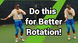 How to work on upper body rotation in tennis