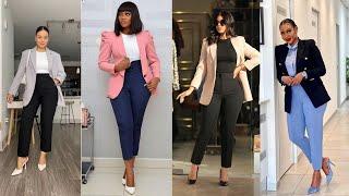 Work outfits for ladies 2023; Elegant office wear for women