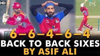 Back To Back Sixes By Asif Ali | Islamabad United vs Karachi Kings | Match 21 | HBL PSL 7 | ML2G
