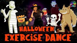 Halloween Exercise Dance | Learn how to Spell 6 different Monster Names | Indoor Workout for Kids