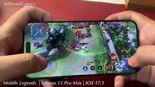 Mobile Legends on iPhone 15 Pro Max