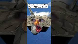 China Miraculously Finds Fatal Flaw in F-22?