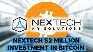 NEXTECH ANNOUNCES $2 MILLION INVESTMENT IN BITCOIN | TheCoinRepublic | Crypto