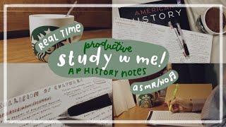 real time study with me // ap us history notes