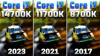 Core i7 14700K (2023) vs i7 11700K (2021) vs i7 8700K (2017) | PC Gameplay Tested