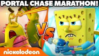 Portal Chase MARATHON (E1-E6) | ft. SpongeBob, Loud House, Casagrandes & Henry Danger! | NCU