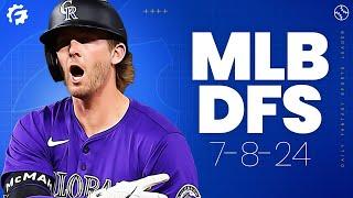 MLB DFS Picks & Strategy for DraftKings & FanDuel (7/8/24)