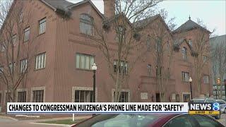Changes made to Rep. Huizenga's phone line for 'safety'