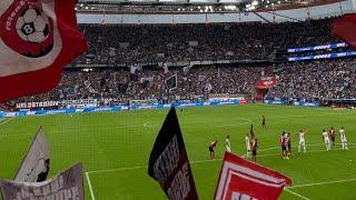 Pyro im Gästeblock löst Rauchalarm aus! Eintracht Frankfurt vs RB Leipzig 2:2