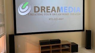 MASSIVE 145" Dragonfly High Contrast PROJECTOR SCREEN installed in less than 42 MINUTES!