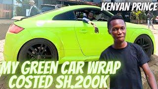 My Car Wrap Costed Me Sh. 200K - Kenyan Prince Reveals Changes On His sh. 7.2M Audi TT