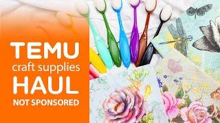 TEMU HAUL of Craft Supplies & Tools and How I Use Them