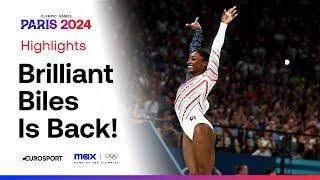 THE GOAT!  | Simone Biles produces STUNNING VAULT for Team USA  | #Paris2024 #Olympics