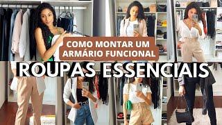 COMO MONTAR UM ARMÁRIO INTELIGENTE | 14 Roupas essenciais no armário inteligente