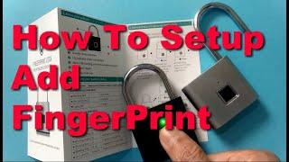 STEP BY STEP SETUP ADD, REGISTER, DELETE ALL RESET FINGERPRINT PADLOCK  ADMINISTRATOR REGISTRATION