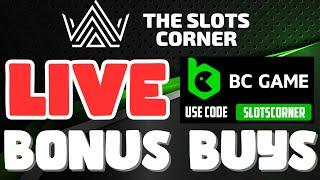 TUESDAY AM LIVE BONUS BUY SESSION ON BC GAME -  SUBSCRIBE TO THE SLOTS CORNER - Online Slots Stream