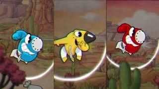 Cuphead Vs. Mugman Vs. Ms.Chalice Super Bomb Morph Comparison - Cuphead DLC