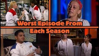 The WORST Episode From Each Hell's Kitchen Season