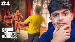 MICHAEL CATCHES HIS WIFE CHEATING (HINDI DUBBED) | GTA 5 GAMEPLAY PART 4