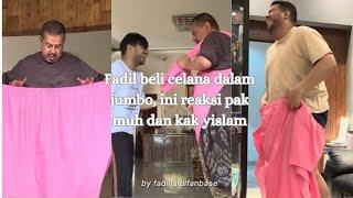 Fadil beli celana dalam jumbo, ini reaksi pak muh dan kak yislam #fadiljaidi #pakmuh #yislamaljaidi