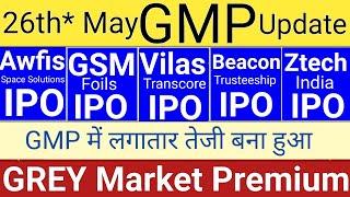 Awfis Space IPO | Awfis Space IPO GMP | Stock Market Tak | Vilas Transcore IPO | Ztech India IPO GMP