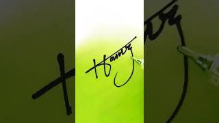 H letter signature style | best signature for 'hamza ' | #shorts #ytshorts #viral #short #signature