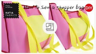 How to sew a DIY summer handbag with Laminated PVC  Step-by-step tutorial