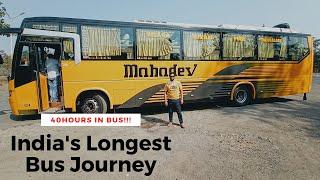 India's Longest Bus Journey from Bangalore to Jaitaran